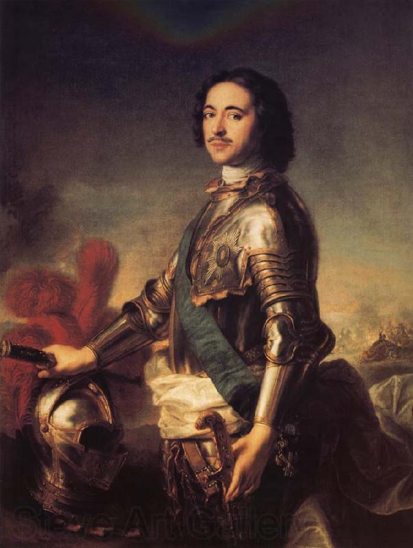 NATTIER, Jean-Marc Portrait of Peter the Great Norge oil painting art